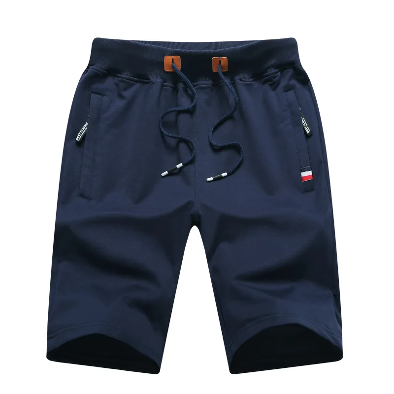 

Men's Summer Breeches Shorts Cotton Casual Bermudas Black Men Boardshorts Homme Classic Brand Clothing Beach Shorts Male