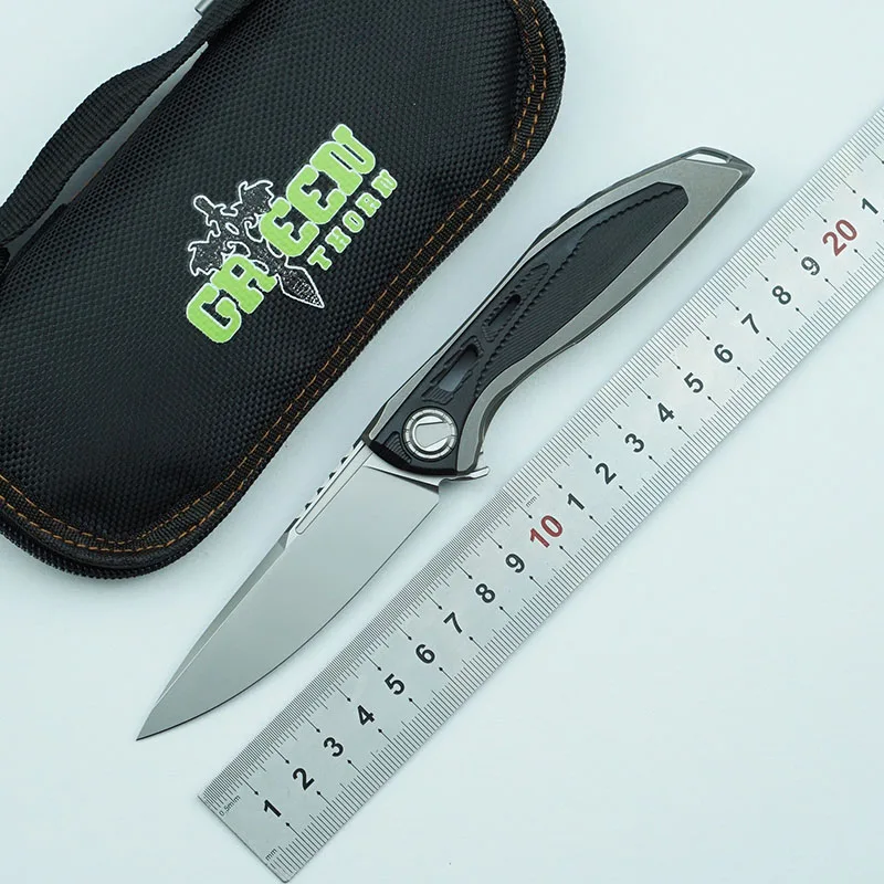 Складной нож Green thorn Neon D2 сталь 3D титановый сплав Ручка G10 универсальный для