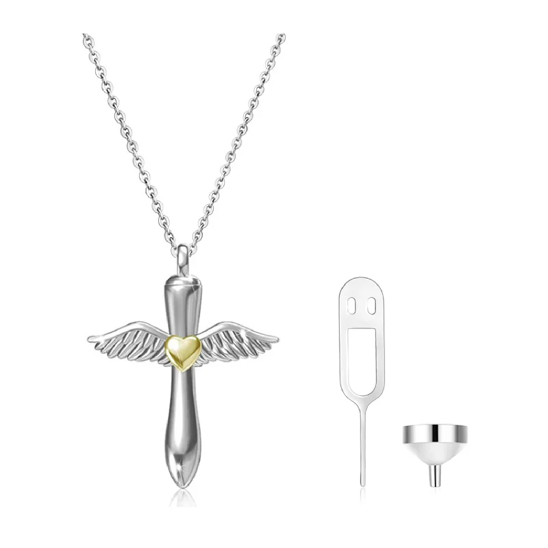 Uforever 925 Sterling Silver Angel Wings Shape Urn Necklaces for Ashes Pet Ash Memorial Keepsake Pendants Jewelry For Women Men
Uforever 925 Sterling Silver Angel Wings Shape Urn Necklaces for Ashes Pet Ash Memorial Keepsake Pendants Jewelry For Women Men