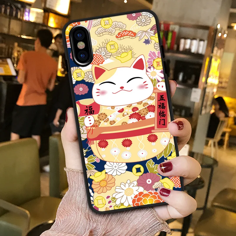 Japanese cute lucky cat kawaii phone case For coque iPhone 7 8 6 6S Plus X XS 11 Pro Max XR silicone cover cute black cat cases
Japanese cute lucky cat kawaii phone case For coque iPhone 7 8 6 6S Plus X XS 11 Pro Max XR silicone cover cute black cat cases