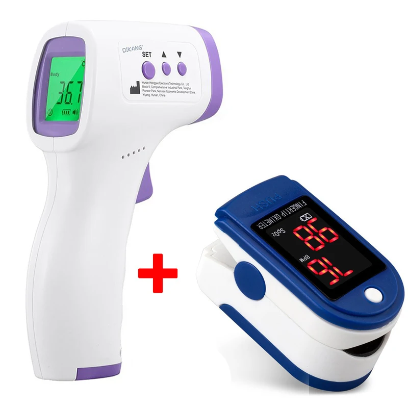 Non-Contact Frontal Temperature Gun Instant Mearsuring Led Display Memory Functions Automatic Shutdown Fingertip Pulse Oximeter
Non-Contact Frontal Temperature Gun Instant Mearsuring Led Display Memory Functions Automatic Shutdown Fingertip Pulse Oximeter