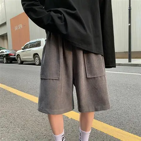 Summer Shorts men's and women's sports light wick flannel pants loose thin design Japanese retro lovers' work clothes Capris 
Summer Shorts men's and women's sports light wick flannel pants loose thin design Japanese retro lovers' work clothes Capris