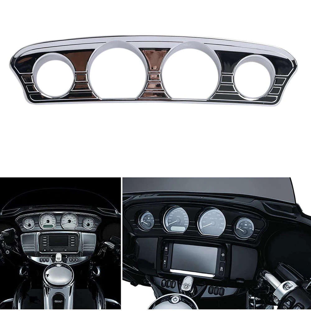 Silver Motorcycle Gauge Trim Cover for Touring Electra Glide Street Glide Ultra Limited & Tri-Glide Ultra 2014-2019
Silver Motorcycle Gauge Trim Cover for Touring Electra Glide Street Glide Ultra Limited & Tri-Glide Ultra 2014-2019