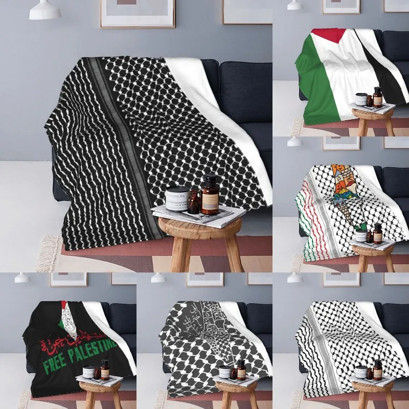 Palestinian Hatta Kufiya Folk Blanket Warm Fleece Soft Flannel Palestine Keffiyeh Throw Blankets for Bedroom Sofa Travel Autumn
Palestinian Hatta Kufiya Folk Blanket Warm Fleece Soft Flannel Palestine Keffiyeh Throw Blankets for Bedroom Sofa Travel Autumn