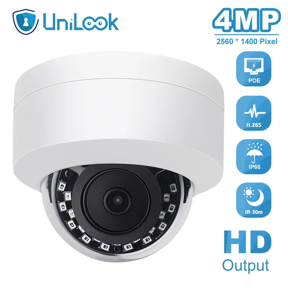 

4 МП POE IP камера наружного видеонаблюдения IP66 Hikvision совместимая с ночным видением Обнаружение движения H.265 P2P
