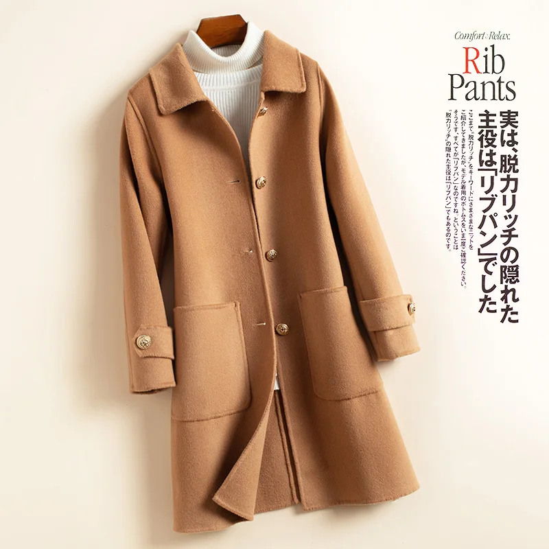 KMETRAM Winter Jacket Women 100% Wool Coat Female Double Side Woolen Coat Women Clothes 2020 Korean Outwear Manteau Femme 00654
KMETRAM Winter Jacket Women 100% Wool Coat Female Double Side Woolen Coat Women Clothes 2020 Korean Outwear Manteau Femme 00654