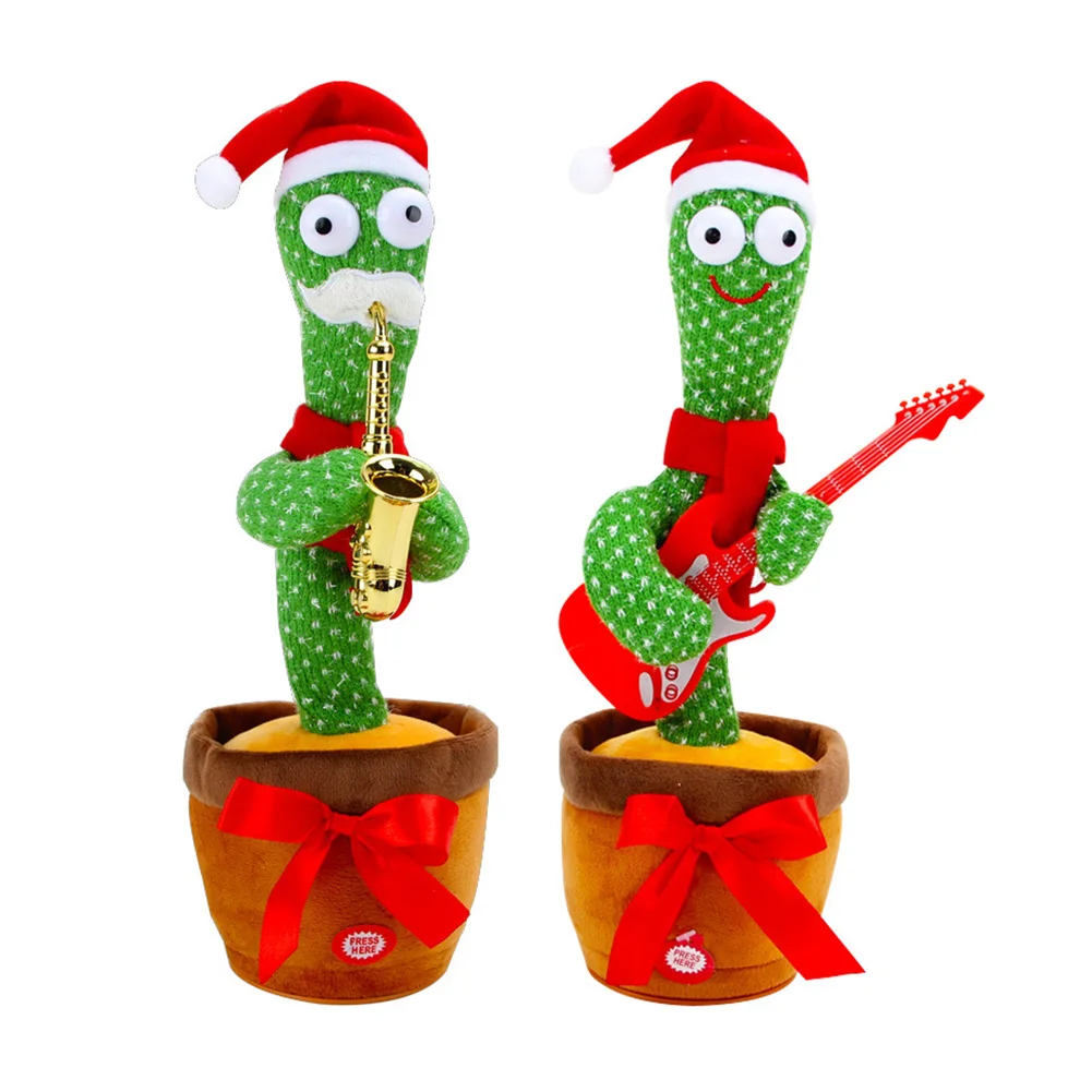 Christmas Dancing Cactus Toy Cactus with LED Light Plush Doll Singing Talking Dancer Voice Table Desk Christmas Decoration Gifts
Christmas Dancing Cactus Toy Cactus with LED Light Plush Doll Singing Talking Dancer Voice Table Desk Christmas Decoration Gifts
