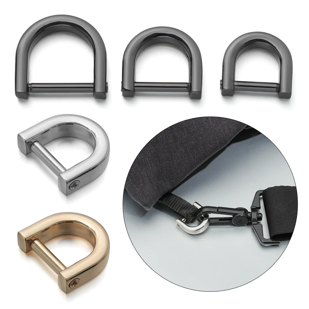 1PC Shoulder Webbing Buckle Metal Detachable Open Screw D Ring Buckle Shackle Clasp for Leather Craft Bag Strap Accessories
1PC Shoulder Webbing Buckle Metal Detachable Open Screw D Ring Buckle Shackle Clasp for Leather Craft Bag Strap Accessories