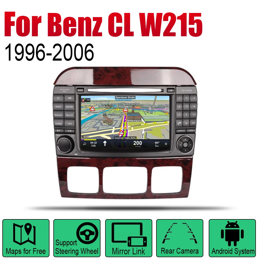 Android автомобильный DVD GPS Navi для Mercedes Benz CL Class W215 1996 ~ 2006 NTG плеер навигация WiFi Mulitmedia