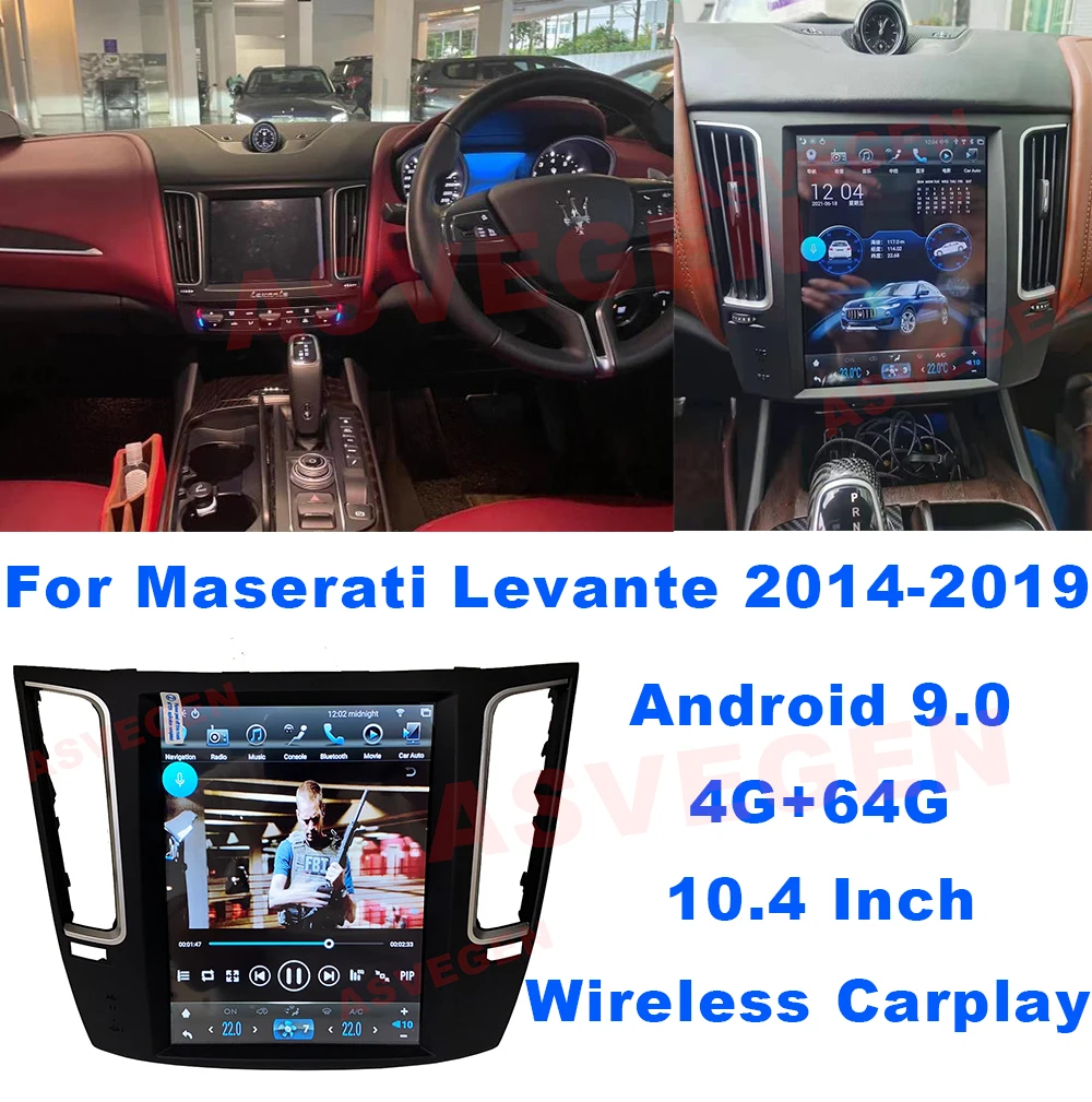 10.4" Android 9.0 For Maserati Levante 2014-2019 With 64G Tesla Car Multimedia Player Navigation Audio Radio HeadUnit Stereo
10.4" Android 9.0 For Maserati Levante 2014-2019 With 64G Tesla Car Multimedia Player Navigation Audio Radio HeadUnit Stereo
