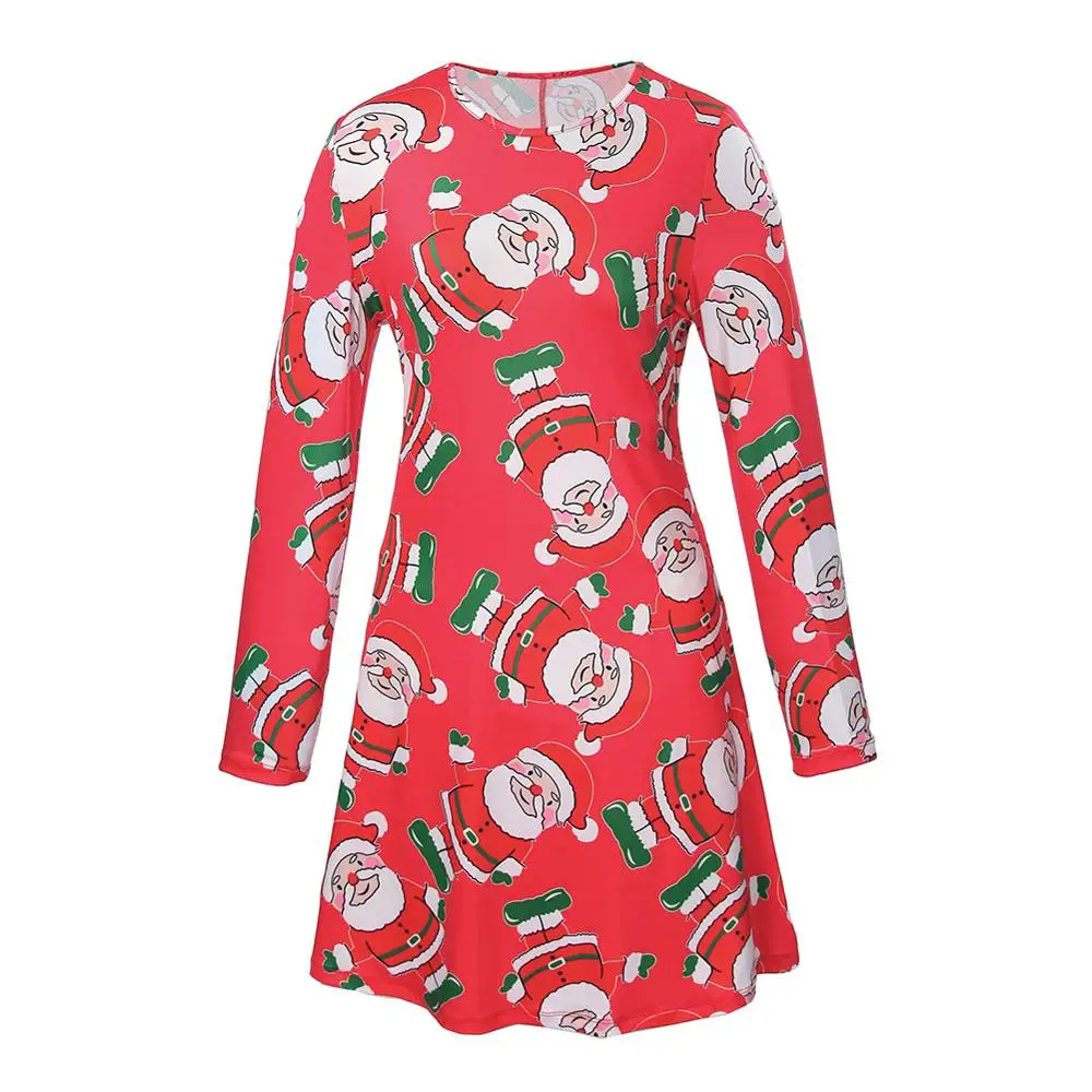 Red Santa Claus Printed Pattern O Neck Full Sleeves Fashion Adult Christmas Dress Elegant Xmas Dresses Women Party Club Wear
Red Santa Claus Printed Pattern O Neck Full Sleeves Fashion Adult Christmas Dress Elegant Xmas Dresses Women Party Club Wear