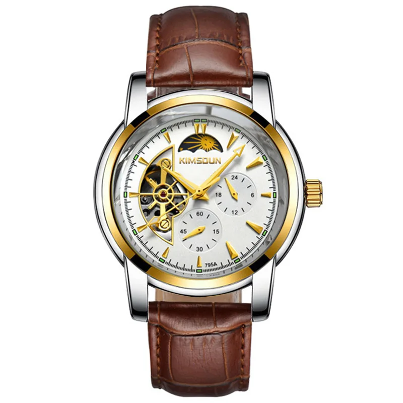 Luxury Business Men's Mechanical Watches Top Brand KIMSDUN Automatic Tourbillon Gold Steel Waterproof Men's Wrist Clock Relogio
Luxury Business Men's Mechanical Watches Top Brand KIMSDUN Automatic Tourbillon Gold Steel Waterproof Men's Wrist Clock Relogio