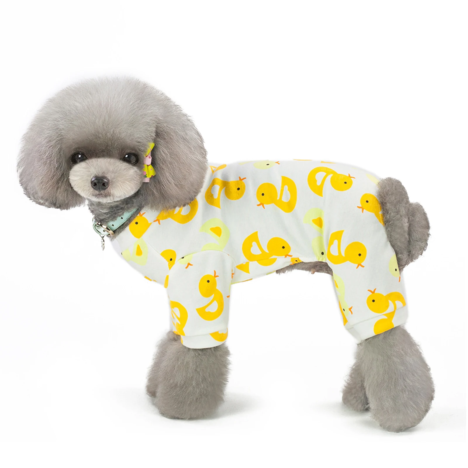Pet Dog Clothes Cartoon Fruit Pattern Teddy Bichon Home Dog Four-legged Cotton Home Wear Dog Pajamas Dog Supplies
Pet Dog Clothes Cartoon Fruit Pattern Teddy Bichon Home Dog Four-legged Cotton Home Wear Dog Pajamas Dog Supplies