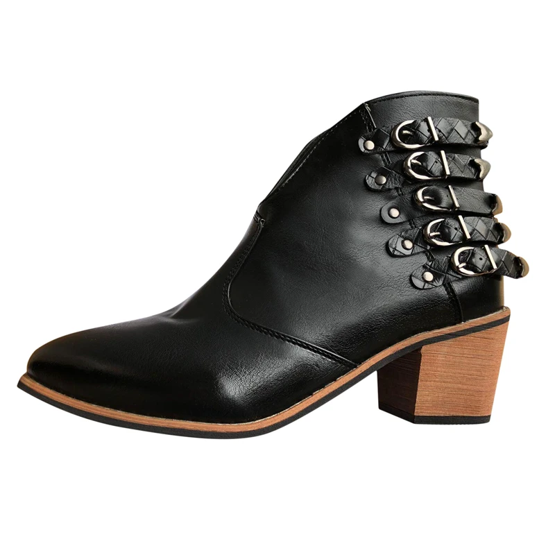High Heel Boots PU Pointed V Port Women Buckles Zipper 2020 New Ankle Boots Female Fashion Short Boots
High Heel Boots PU Pointed V Port Women Buckles Zipper 2020 New Ankle Boots Female Fashion Short Boots
