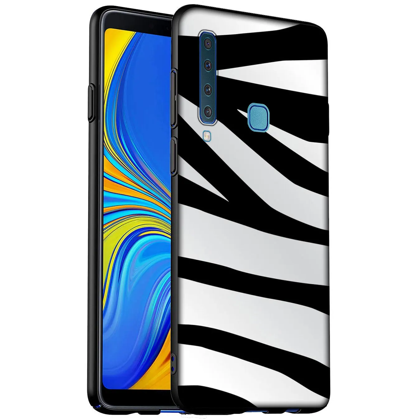 zebra stripe Black and white Pattern Soft Silicone Case for Samsung Galaxy A6 A7 A8 A9 2018 A3 A5 2016 2017 Note 9 8 10 Plus |