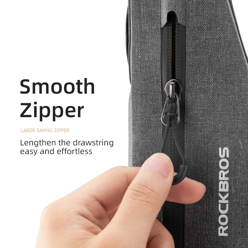 1.5L Full Waterproof Bike Bag Front Tube Triangle Lengthed Double Zipper Scratch-resistant Bicycle Bag Bike Accessories
1.5L Full Waterproof Bike Bag Front Tube Triangle Lengthed Double Zipper Scratch-resistant Bicycle Bag Bike Accessories
