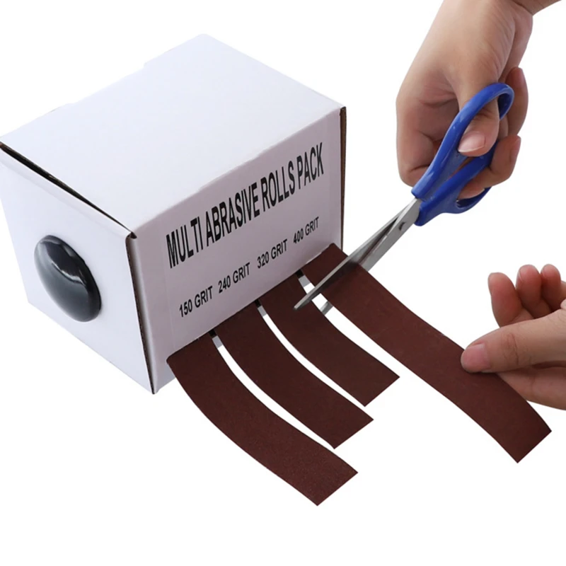 4pcs Abrasive Paper Sandpaper Variety Pack With Dispenser Drawable Emery Cloth Roll Metal Glass Carpentry Sanding Paper
4pcs Abrasive Paper Sandpaper Variety Pack With Dispenser Drawable Emery Cloth Roll Metal Glass Carpentry Sanding Paper