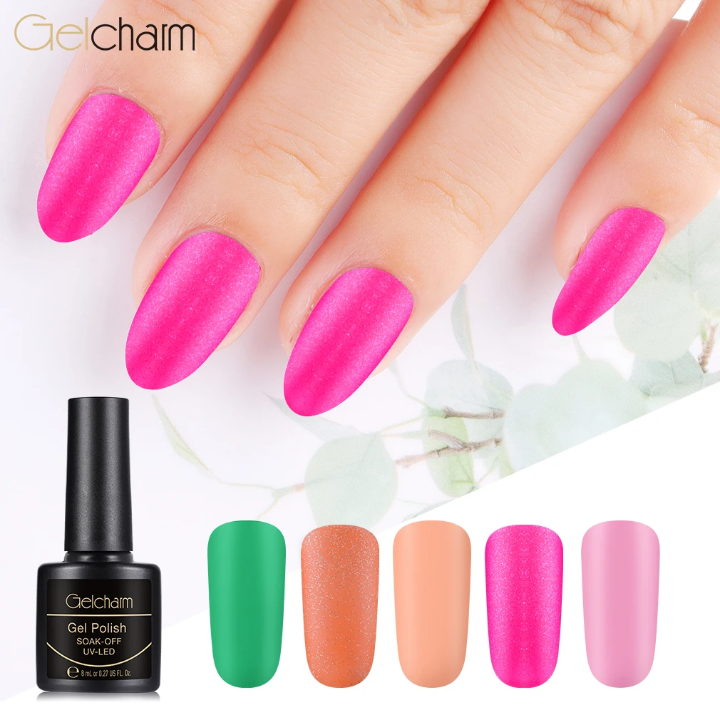 Gelcharm 8 мл одношаговый матовый цвет серия Гель-лак для ногтей УФ светодиодный