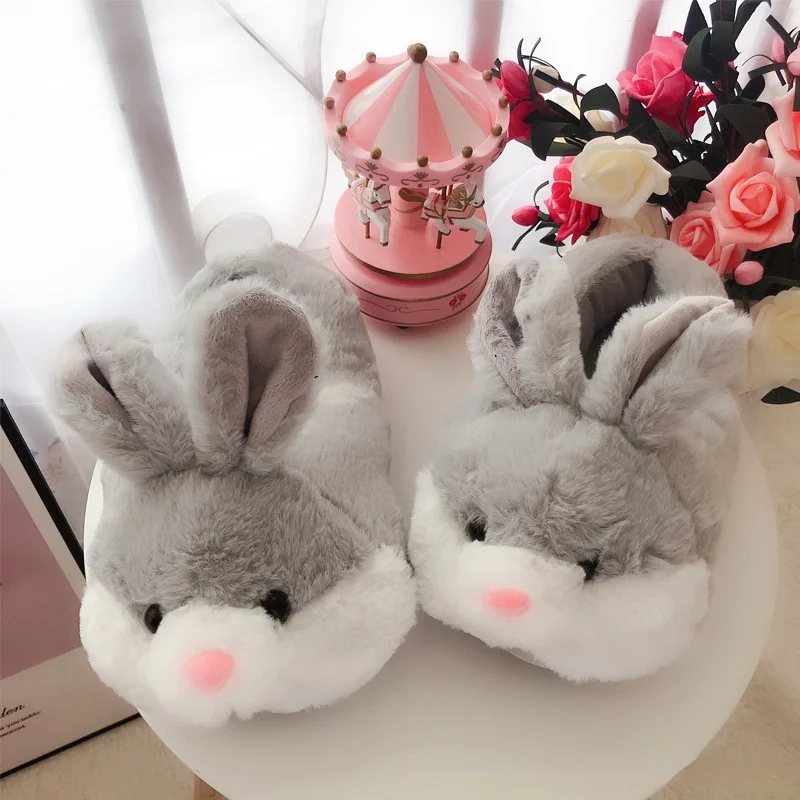 High quality 2021 CutePink rabbit gray bunny slipper cartoon animal plush slippers female winter warm rabbit home woman slipper
High quality 2021 CutePink rabbit gray bunny slipper cartoon animal plush slippers female winter warm rabbit home woman slipper