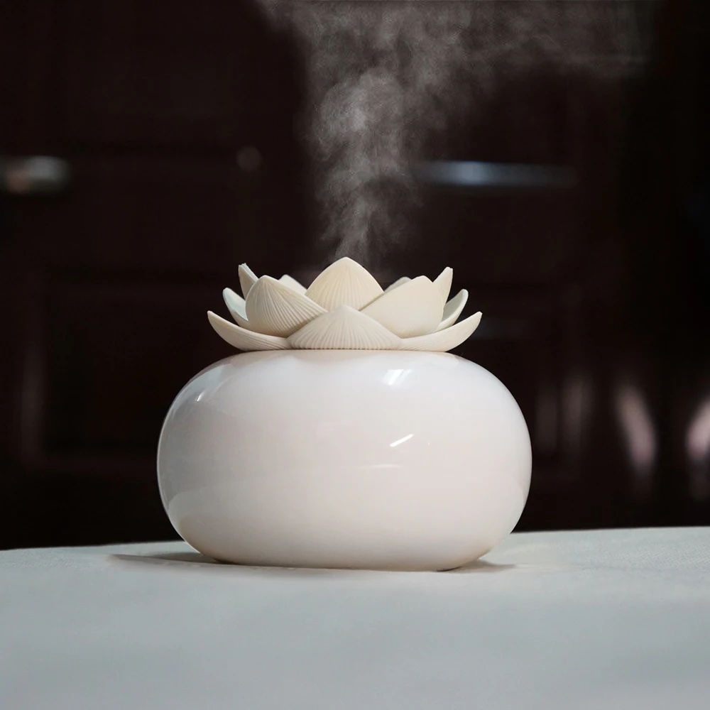 200ML Ceramic Ultrasonic Aroma Humidifier Air Diffuser Simplicity Lotus Purifier Atomizer essential oil diffuser difusor de
200ML Ceramic Ultrasonic Aroma Humidifier Air Diffuser Simplicity Lotus Purifier Atomizer essential oil diffuser difusor de