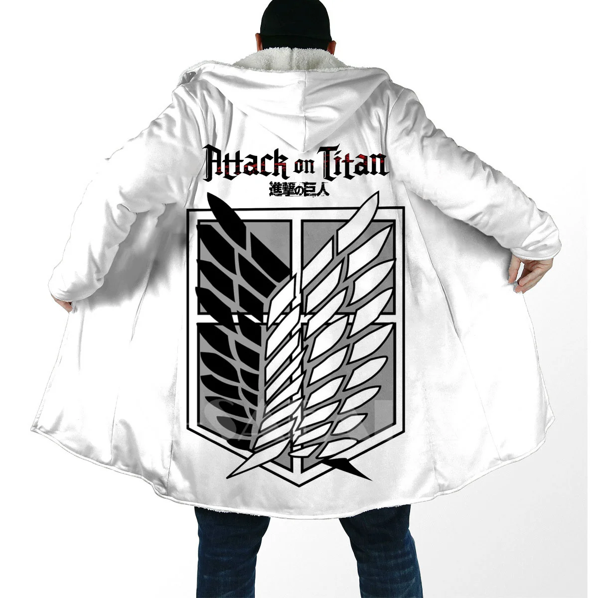 Thick Warm Hooded Cloak for Men Attack On Titan Overcoat Coat 3D Print Windproof Fleece Cape Robe Hooded Blanket-3
Thick Warm Hooded Cloak for Men Attack On Titan Overcoat Coat 3D Print Windproof Fleece Cape Robe Hooded Blanket-3