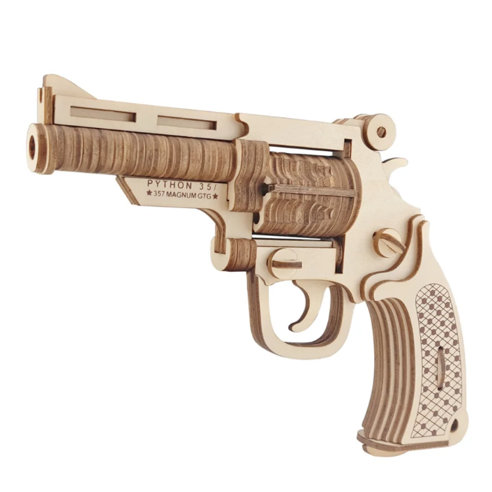 3D Revolver Model Wooden Jigsaw Puzzle Toy DIY Handmade Kids Woodcraft Assembly Kit Toys Educational Toys
3D Revolver Model Wooden Jigsaw Puzzle Toy DIY Handmade Kids Woodcraft Assembly Kit Toys Educational Toys