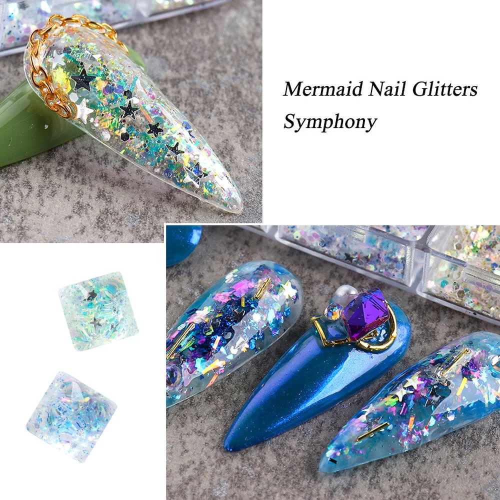 New nail art glitter ins gold, silver, gold foil, platinum fragments, dots, mixed 6 grid boxed nail accessories, nail decoration
New nail art glitter ins gold, silver, gold foil, platinum fragments, dots, mixed 6 grid boxed nail accessories, nail decoration