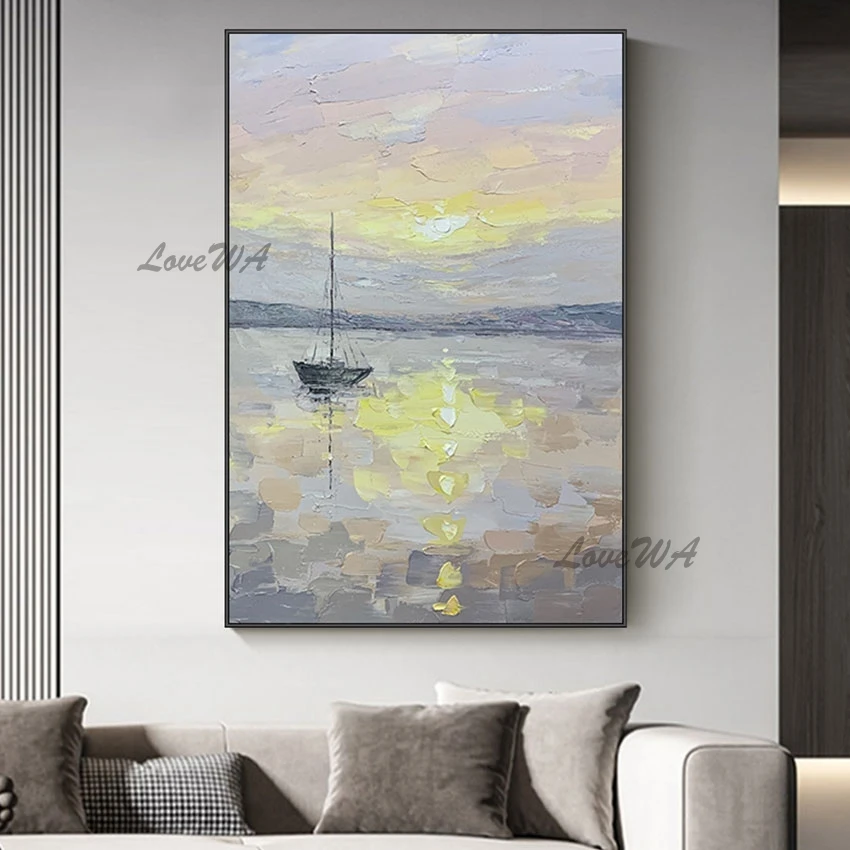 Abstract Sunset Sailing Boat Sea Landscape Oil Painting Home Good Wall Hangings Canvas Art Modern Decoration Artwork Framless
Abstract Sunset Sailing Boat Sea Landscape Oil Painting Home Good Wall Hangings Canvas Art Modern Decoration Artwork Framless