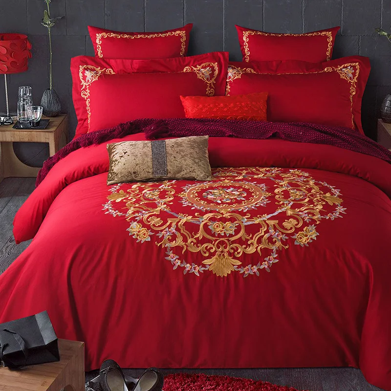 60s long-staple cotton red bedding set luxury wedding duvet cover bed sheet modern classic bed linen new year bed set home decor
60s long-staple cotton red bedding set luxury wedding duvet cover bed sheet modern classic bed linen new year bed set home decor