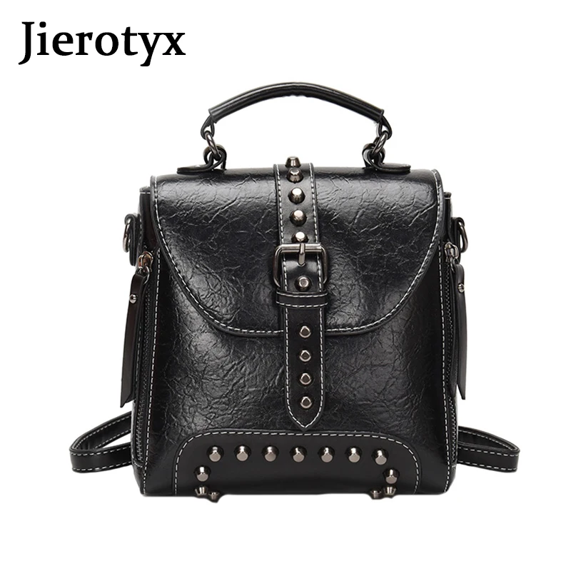 JIEROTYX High Quality Luxury Backpack For Women PU Leather Belt Decoration Bags Ladies Satchel Backpack Messenger Shoulder Bag
JIEROTYX High Quality Luxury Backpack For Women PU Leather Belt Decoration Bags Ladies Satchel Backpack Messenger Shoulder Bag