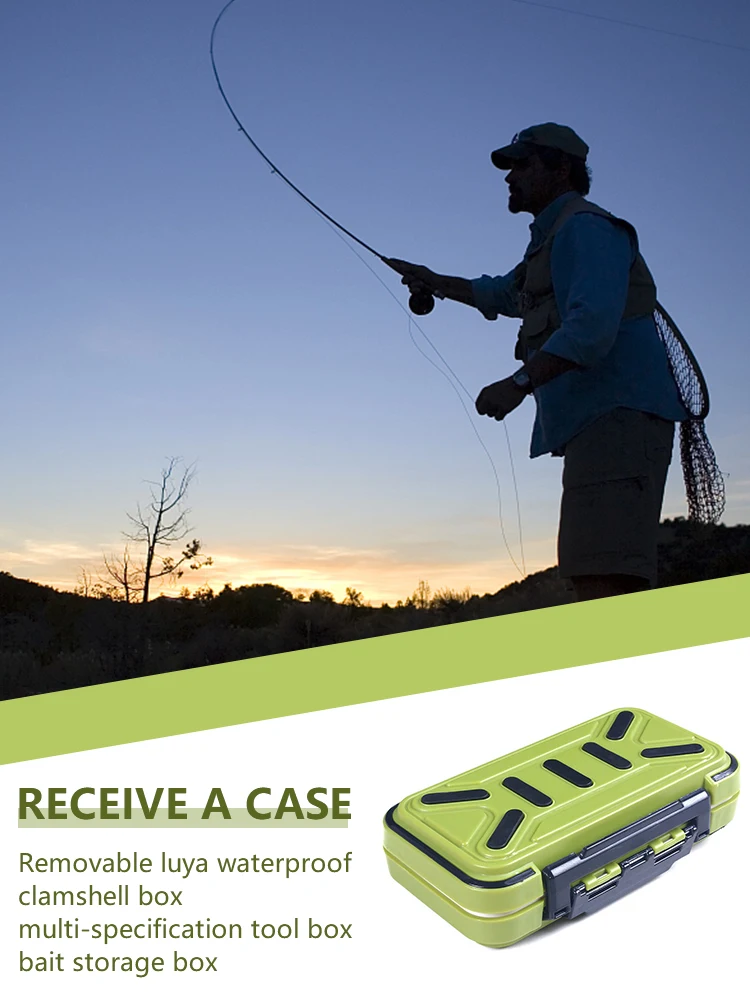 Fishing Tackle Box Waterproof Portable Fishing Lure Boxes Bait Storage Case Containers for Lure Hooks Earrings Necklace
Fishing Tackle Box Waterproof Portable Fishing Lure Boxes Bait Storage Case Containers for Lure Hooks Earrings Necklace