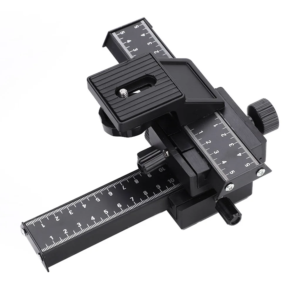 4 Way Macro Focusing Rail Slider with 1/4" Mounting Screw for Close-up Shooting camera
4 Way Macro Focusing Rail Slider with 1/4" Mounting Screw for Close-up Shooting camera
