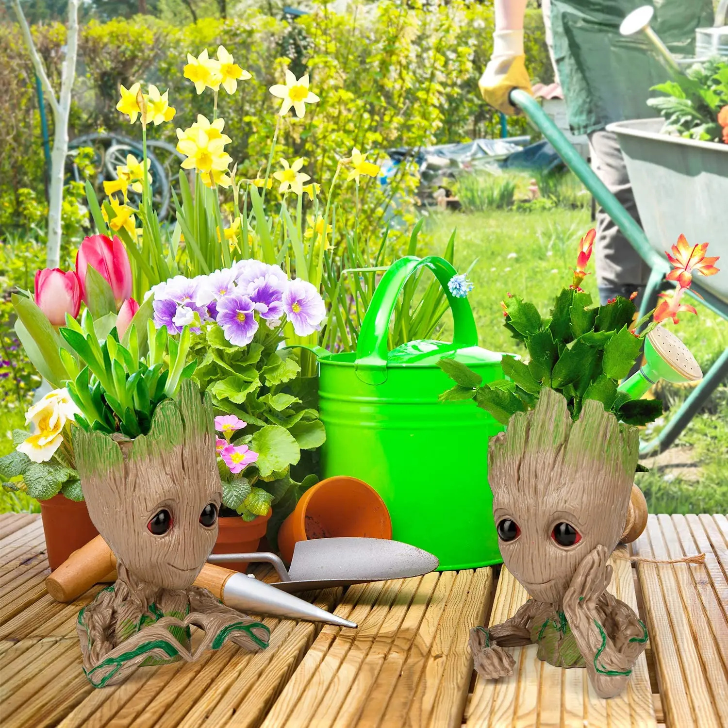 Cute Groot plant flowerpot succulent bonsai potted Resin statue kid's toy pen holder storage box for garden Ornaments home decor
Cute Groot plant flowerpot succulent bonsai potted Resin statue kid's toy pen holder storage box for garden Ornaments home decor