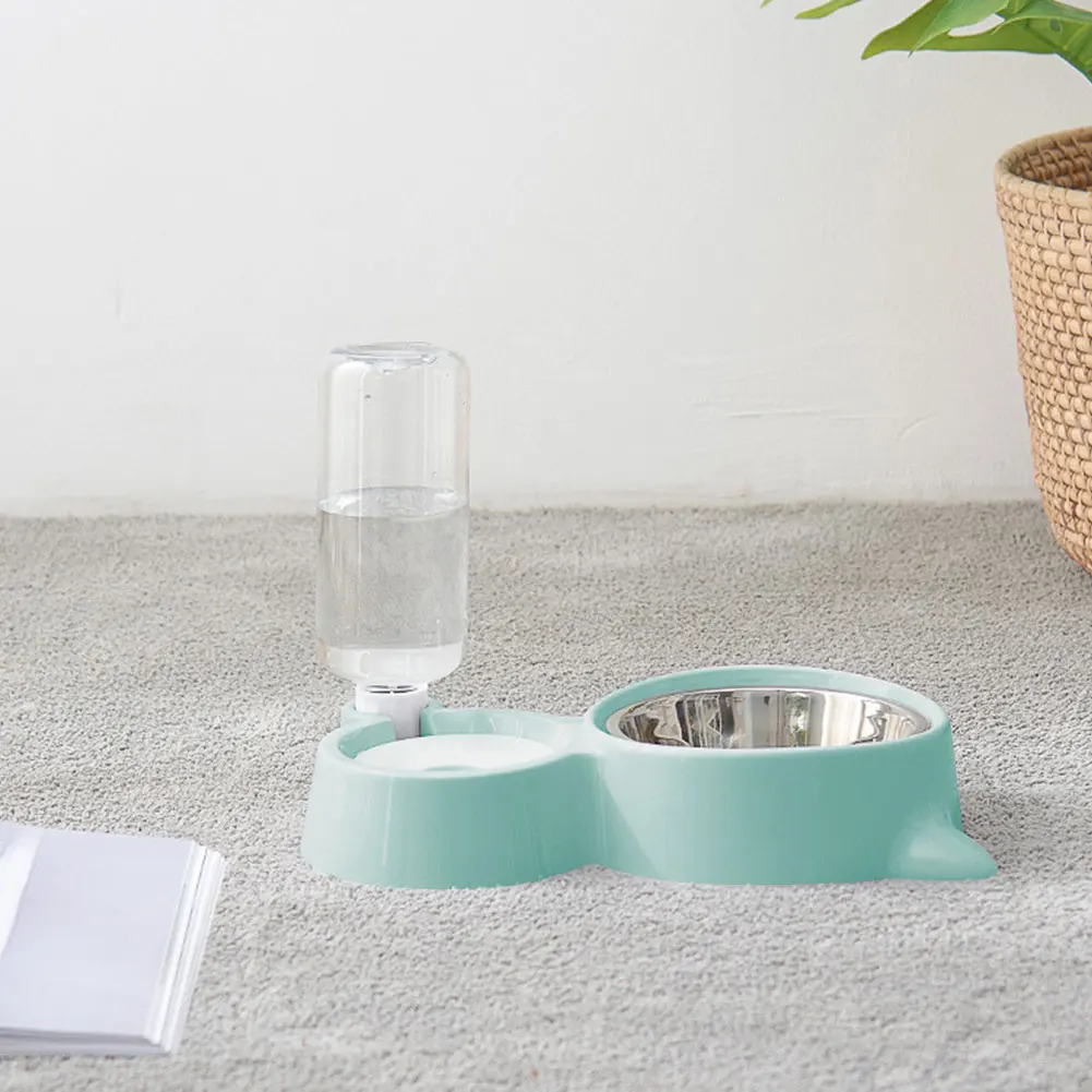 Pet Double Bowls Automatic Food Water Feeder Container Dispenser Raised Stand Dish Dog Cat Drinking Pet Products 
Pet Double Bowls Automatic Food Water Feeder Container Dispenser Raised Stand Dish Dog Cat Drinking Pet Products