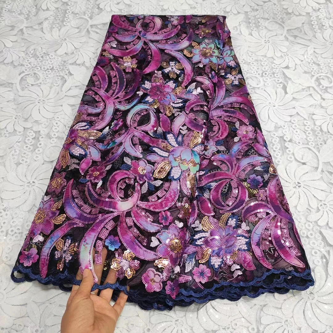 African Sequin Lace Fabric 2021 High Quality Lace Material French Nigerian Lace Fabrics For Wedding Dress Sewing
African Sequin Lace Fabric 2021 High Quality Lace Material French Nigerian Lace Fabrics For Wedding Dress Sewing