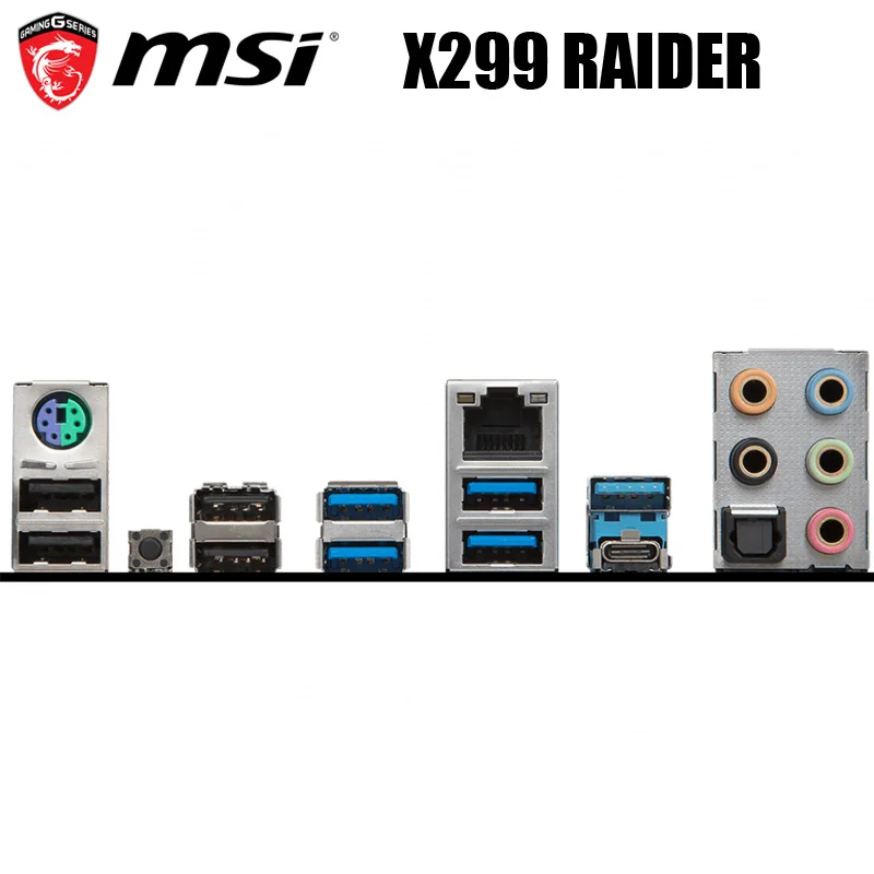 New MSI X299 RAIDER Motherboard LGA 2066 Core X Intel X299 Original Desktop MSI X299 Mainboard PCI-E 3.0 DDR4 128GB 2066 U.2
New MSI X299 RAIDER Motherboard LGA 2066 Core X Intel X299 Original Desktop MSI X299 Mainboard PCI-E 3.0 DDR4 128GB 2066 U.2