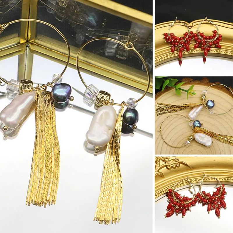 Женские серьги-кольца с натуральным пресноводным жемчугом
Женские серьги-кольца с натуральным пресноводным жемчугом