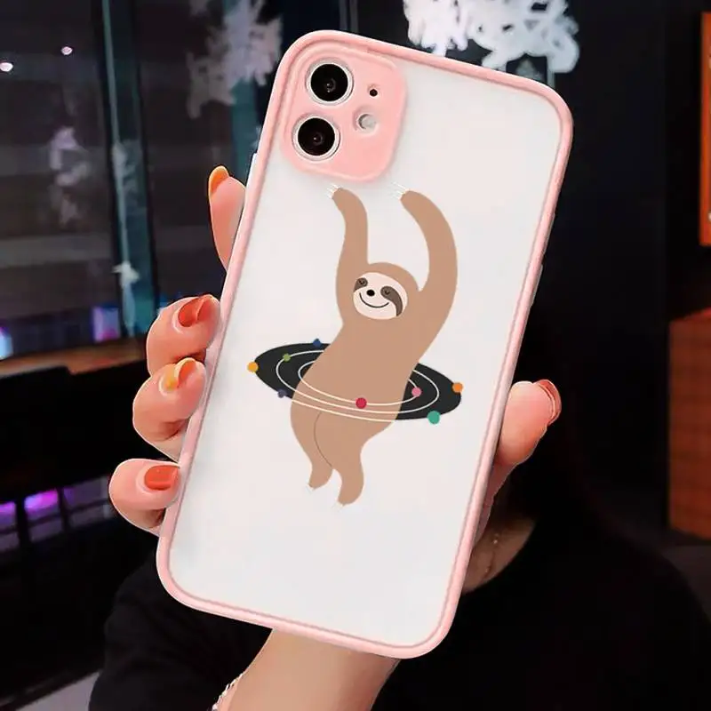 Cute sloth Phone Case For iPhone 12 11 Mini Pro XR XS Max 7 8 Plus X Matte transparent Pink Cover
Cute sloth Phone Case For iPhone 12 11 Mini Pro XR XS Max 7 8 Plus X Matte transparent Pink Cover