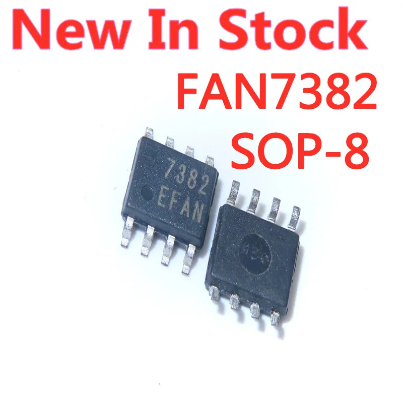 

5PCS/LOT FAN7382MX FAN7382 7382 SOP-8 SMD LCD power management chip In Stock NEW original IC