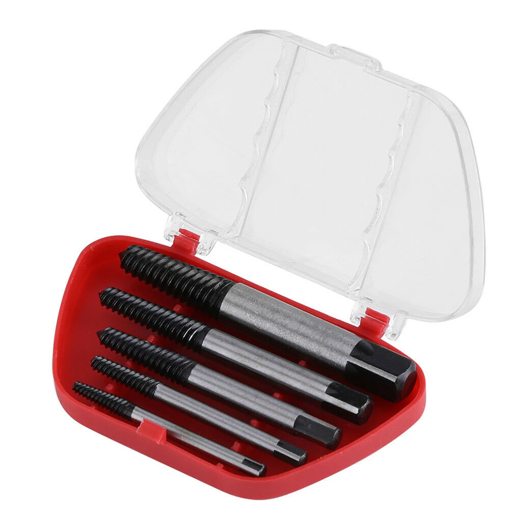 5Pcs Screw Extractor Center Drill Bits Guide Set Broken Damaged Bolt Remover Removal Speed Easy Out Set
5Pcs Screw Extractor Center Drill Bits Guide Set Broken Damaged Bolt Remover Removal Speed Easy Out Set