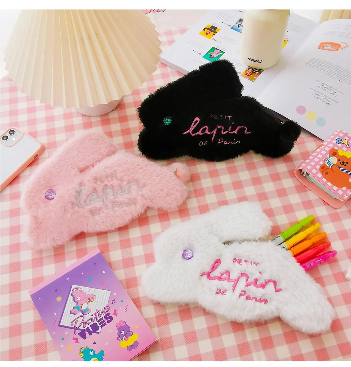 Rabbit Student Plush Pencil Case Girls Cosmetic Case Holder Flannel Soft Storage Pouch Bag Kawaii Pen Box Cute Embroidery Pocket
Rabbit Student Plush Pencil Case Girls Cosmetic Case Holder Flannel Soft Storage Pouch Bag Kawaii Pen Box Cute Embroidery Pocket
