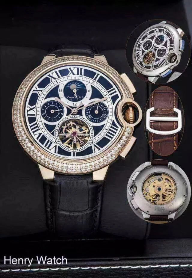 Luxury Brand New Men Watch Rose Gold Diamond Sapphire Automatic Mechanical Rome Stainless Steel Leather Tourbillion Moonphase
Luxury Brand New Men Watch Rose Gold Diamond Sapphire Automatic Mechanical Rome Stainless Steel Leather Tourbillion Moonphase