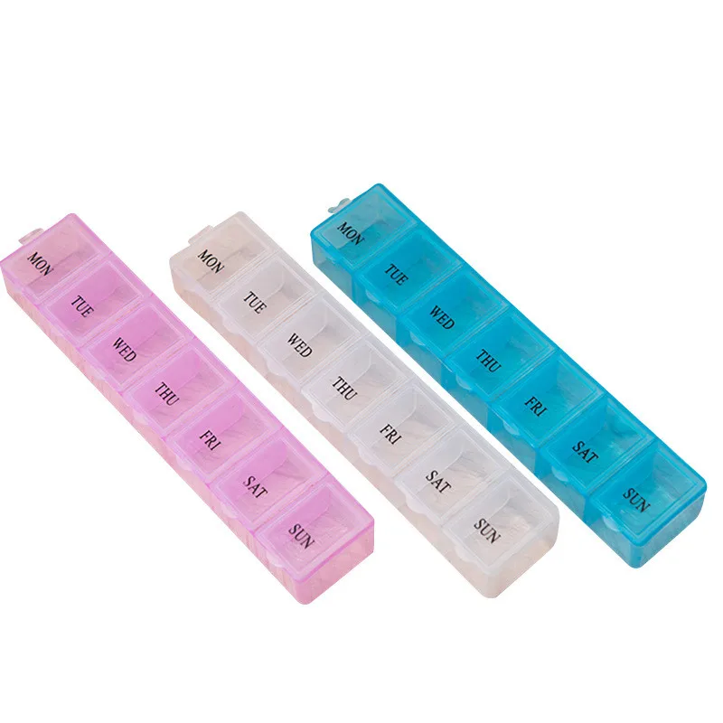 7 Days Pill Case Medicine Box Weekly Tablet Dispenser Storage Organizer Container Case Pill Box Splitters Pill Storage Box
7 Days Pill Case Medicine Box Weekly Tablet Dispenser Storage Organizer Container Case Pill Box Splitters Pill Storage Box