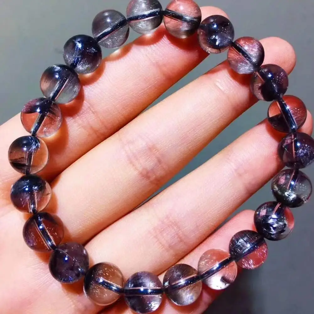 Natural Brookite Platinum Silver Rutilated Quartz Bracelet 8.5mm Clear Round Beads Woman Man Love Gift Crystal Jewelry
Natural Brookite Platinum Silver Rutilated Quartz Bracelet 8.5mm Clear Round Beads Woman Man Love Gift Crystal Jewelry