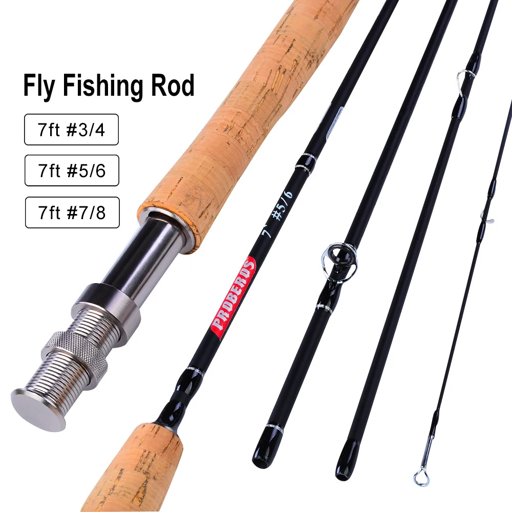 

Fly Fishing Rod 7FT 2.1M 4 Section Line Fishing Rod Portable UltraLight 3/4#5/6#7/8# Rod Soft Cork Handle Rod Fishing Tackle