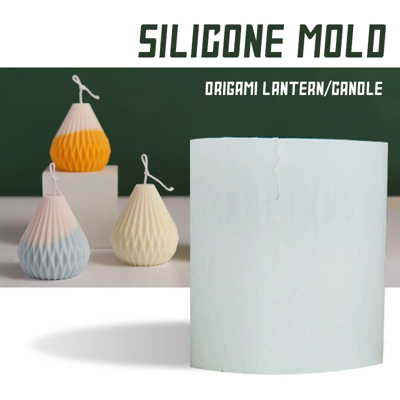 DIY Aromatherapy Candle Silicone Mold Handmade Candle Decoration Pear-shaped Fan-shaped Origami Fold Lantern Shape Candle Mold
DIY Aromatherapy Candle Silicone Mold Handmade Candle Decoration Pear-shaped Fan-shaped Origami Fold Lantern Shape Candle Mold