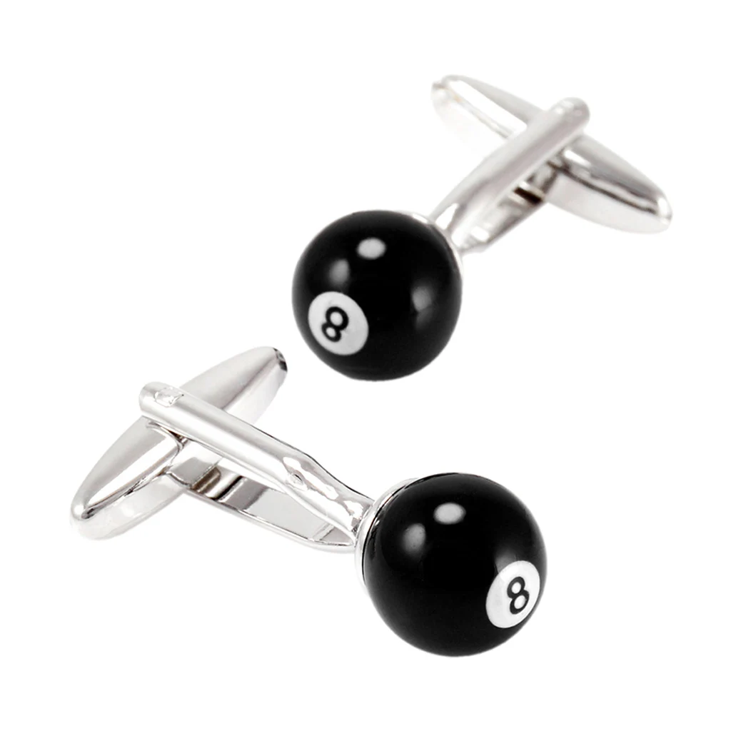 Novelty 8 Pool Billiards Player Ball 3D Cufflinks Cuff Links Gifts for Men 
Novelty 8 Pool Billiards Player Ball 3D Cufflinks Cuff Links Gifts for Men