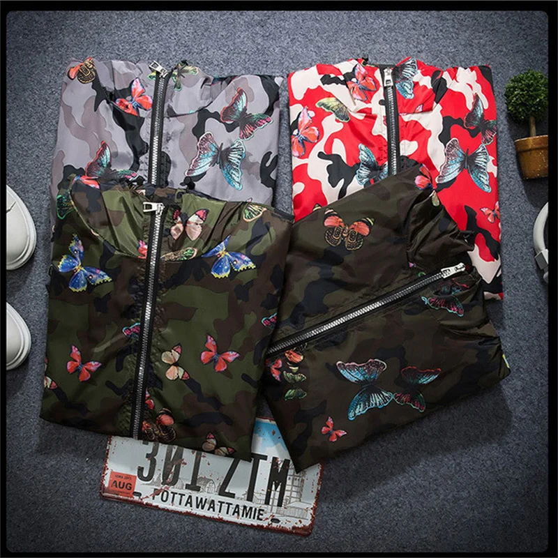 2021 Spring and autumn men's jacket couple hooded jacket thin casual camouflage flower butterfly jacket sunscreen male
2021 Spring and autumn men's jacket couple hooded jacket thin casual camouflage flower butterfly jacket sunscreen male