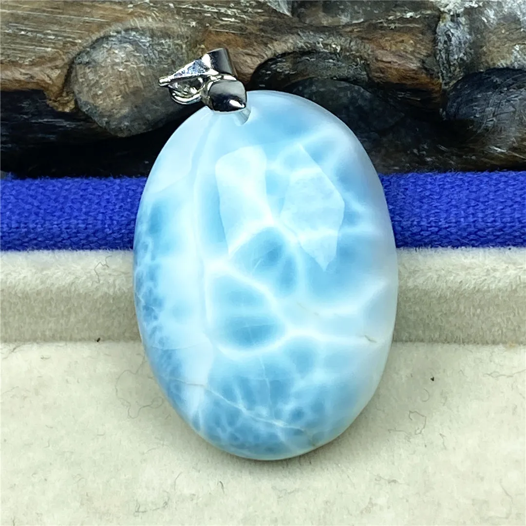 Natural Blue Larimar Stone Pendant Jewelry For Women Man Dominica Crystal Love Luck Gift 29x21x10mm Beads Silver Gemstone AAAAA
Natural Blue Larimar Stone Pendant Jewelry For Women Man Dominica Crystal Love Luck Gift 29x21x10mm Beads Silver Gemstone AAAAA