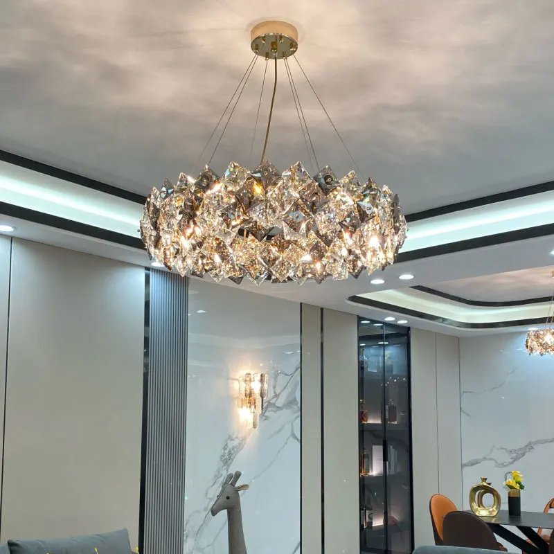 Modern Crystal Chandelier For Living Room Luxury Home Decor Hanging Light Fixture Dining Room Kitchen Island Led Cristal Lamps
Modern Crystal Chandelier For Living Room Luxury Home Decor Hanging Light Fixture Dining Room Kitchen Island Led Cristal Lamps